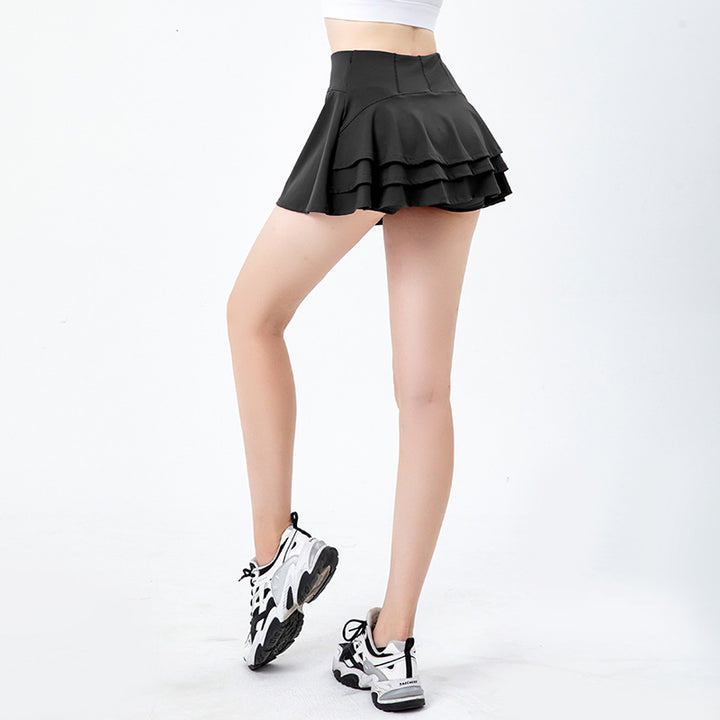 Dame Sporty Wickelskørt med indbyggede shorts Stilla