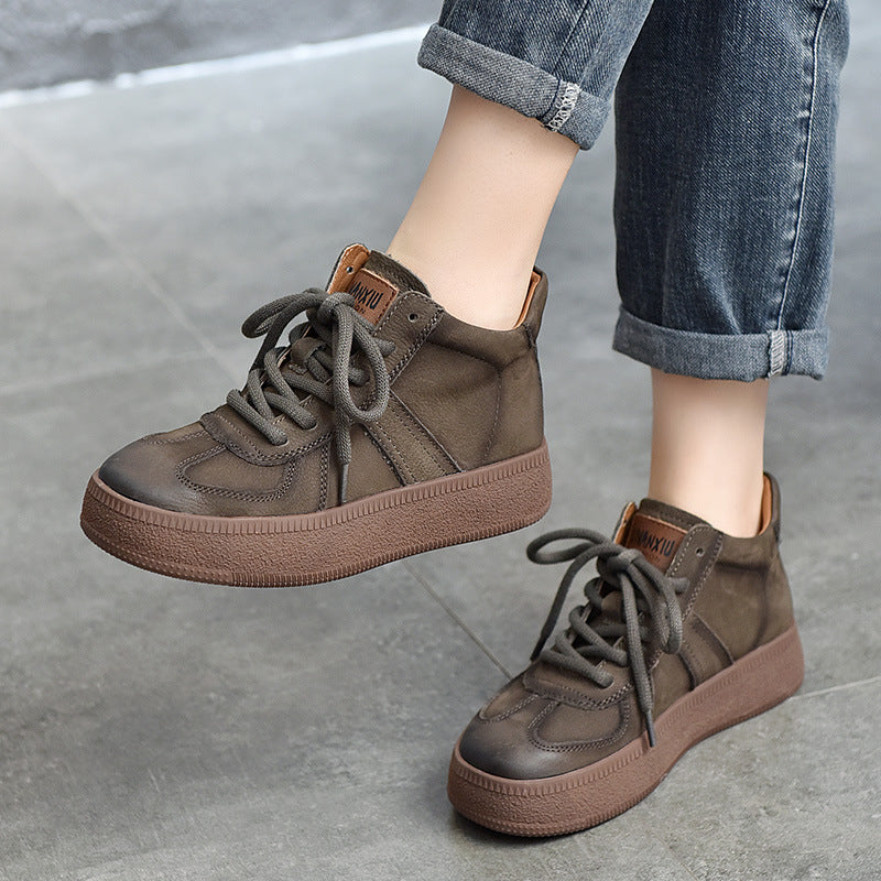 Dame sporty High-Top Sneakers med varmt inderfoder og stabil gummisål Stilla