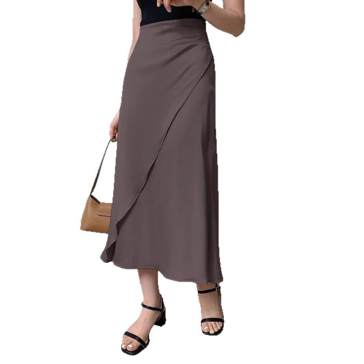 Dame nederdel med flydende snit og elegant drapering Skovae
