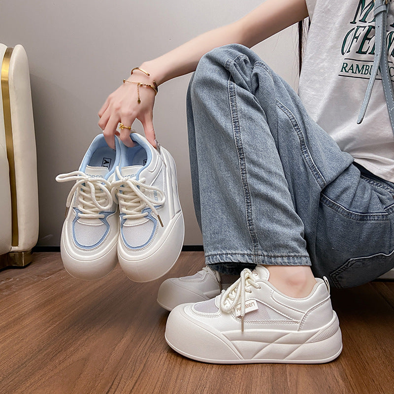 Dame Chunky Sneakers med sporty design og komfortabel profileret sål Stilla