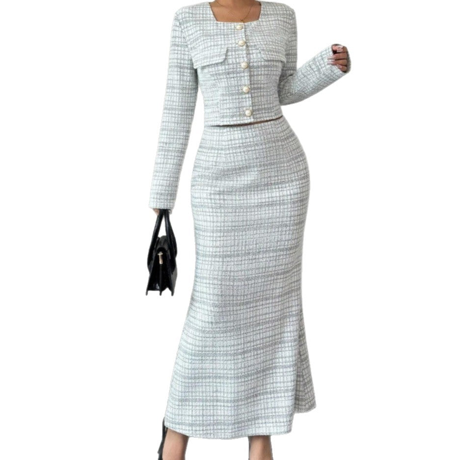 Dame Elegant toc-delt sæt med moderne knapdetalje Stilla