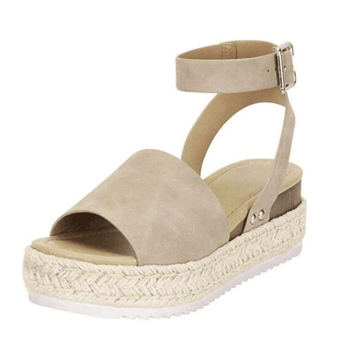Dame Plateau-sandaler med elegant fodseng og justerbar rem Stilla