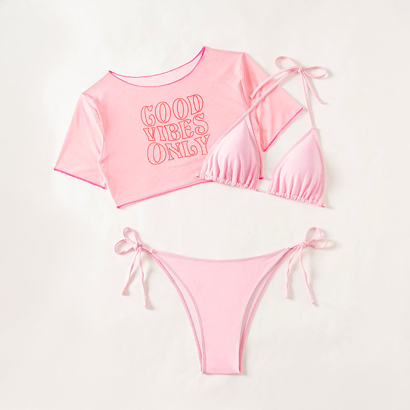 Dame Bikiniset med afslappet Crop-Top Skovae