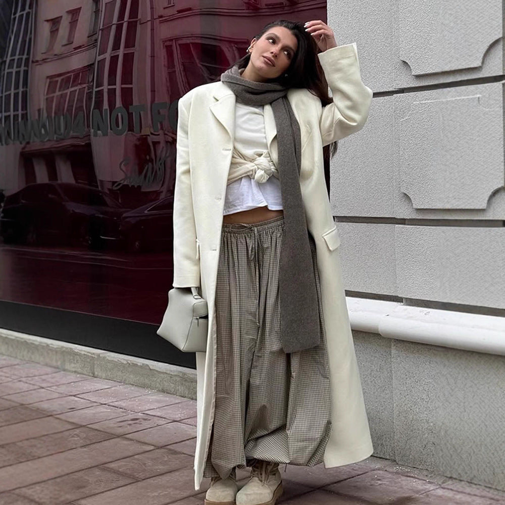 Dame overdimensioneret frakke med elegant snit Stilla