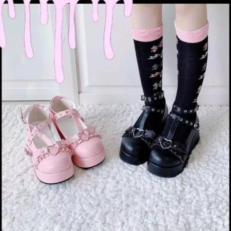 Dame Lolita sko med dekorative remme og komfortabel sål Stilla