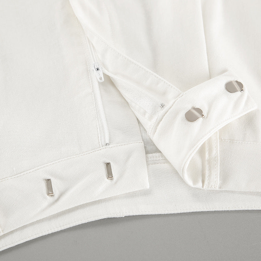 Damer sommerligt Crop-Top og shorts sæt med elegante knapdetaljeringer Stilla