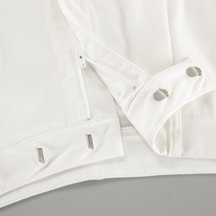 Damer sommerligt Crop-Top og shorts sæt med elegante knapdetaljeringer Stilla