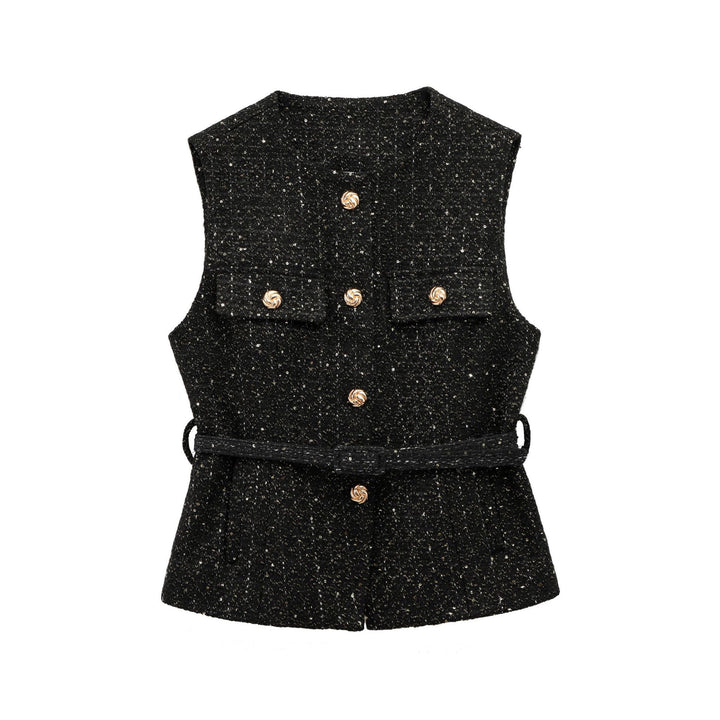 Femme Struktureret ærmeløs utility vest Stilla