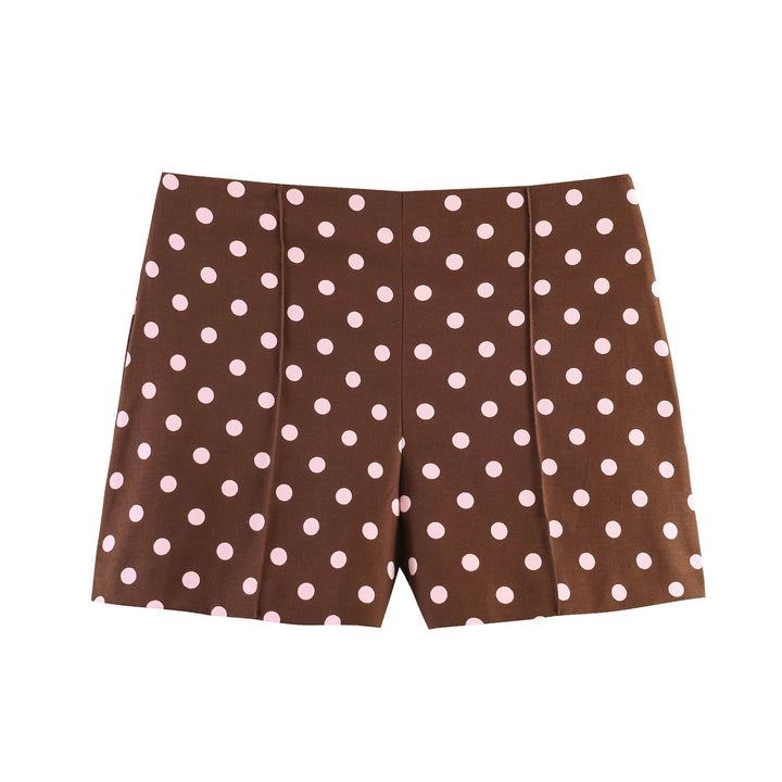Dame elegante shorts med moderne plisserede detaljer Skovae