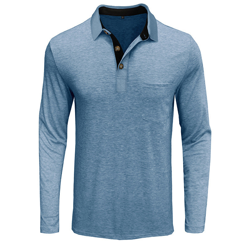 Herrer Langærmet Poloshirt Stilla