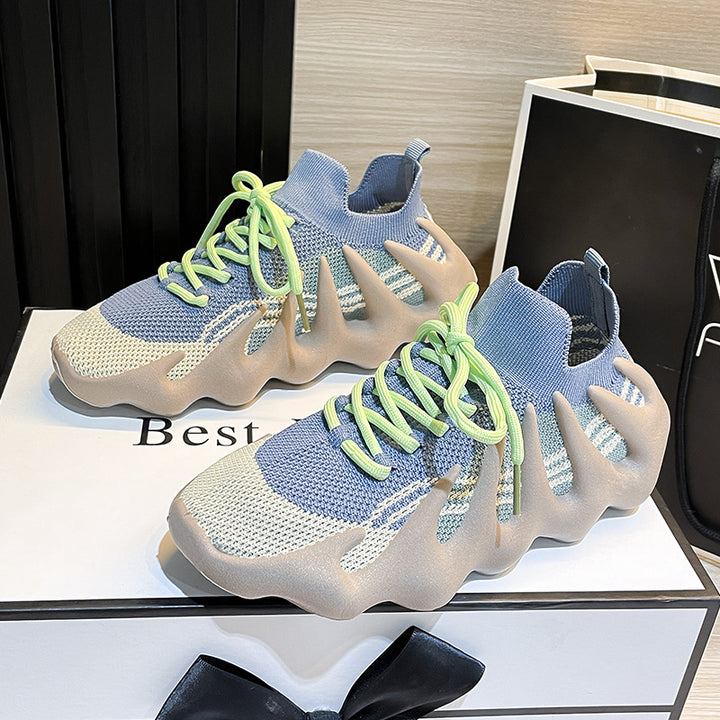 Dame High-Top Sport Sneakers med unikt såldesign Stilla