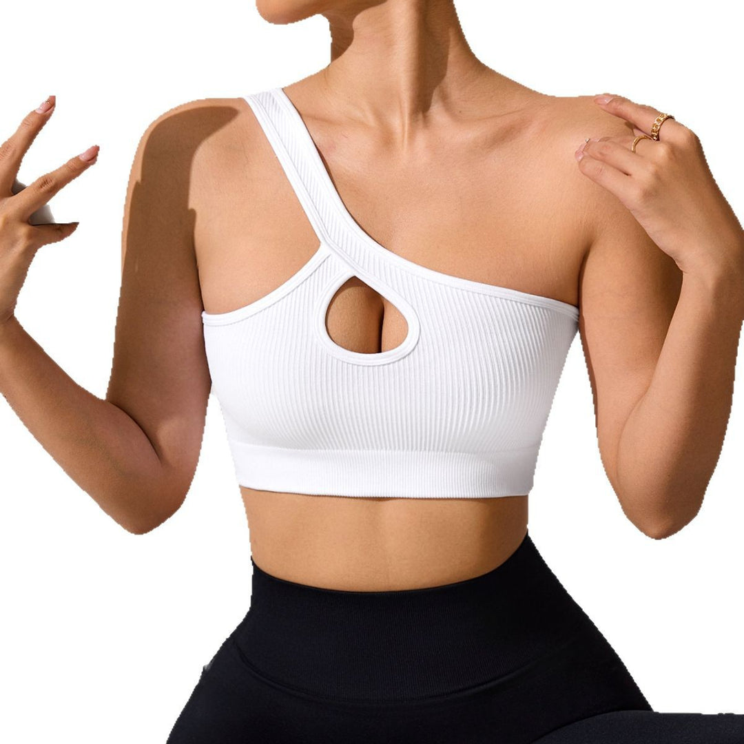 Dame Sport Crop Top med en enkelt strop og elegant udskæring Stilla