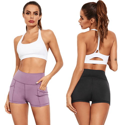 Dame højt skårne sports shorts Stilla