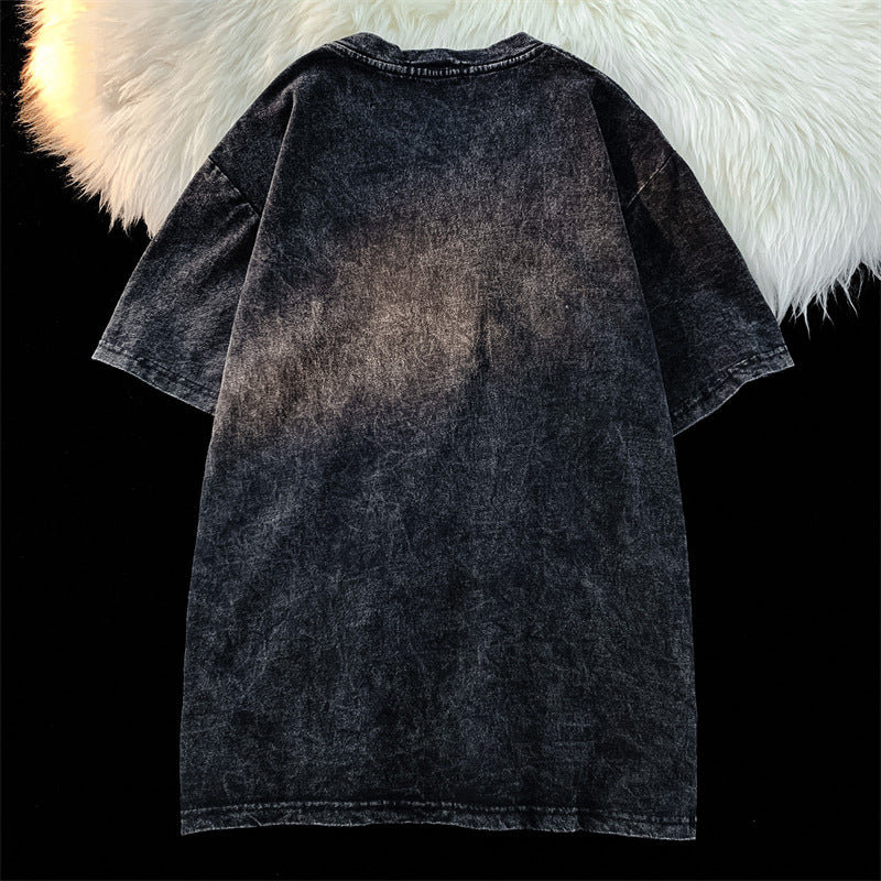 Dame T-shirt med kreativt kunstmotiv og afslappet pasform Stilla