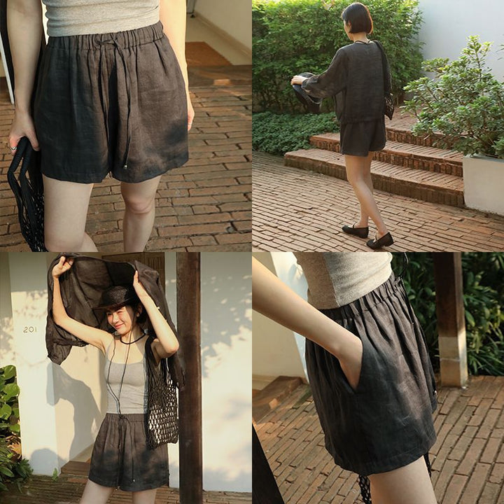 Dame Let Linned-Shorts Stilla