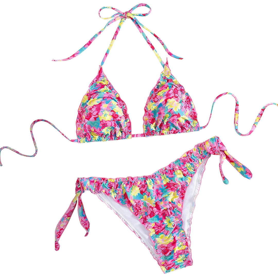 Dame Triangel-Bikini med legende blomsterprint Skovae