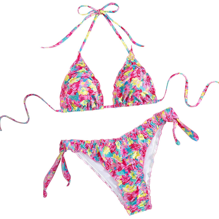 Dame Triangel-Bikini med legende blomsterprint Skovae