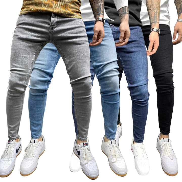 Herrer Slim-Fit Jeans med komfortabel Stretch-kvalitet og moderne vask Stilla