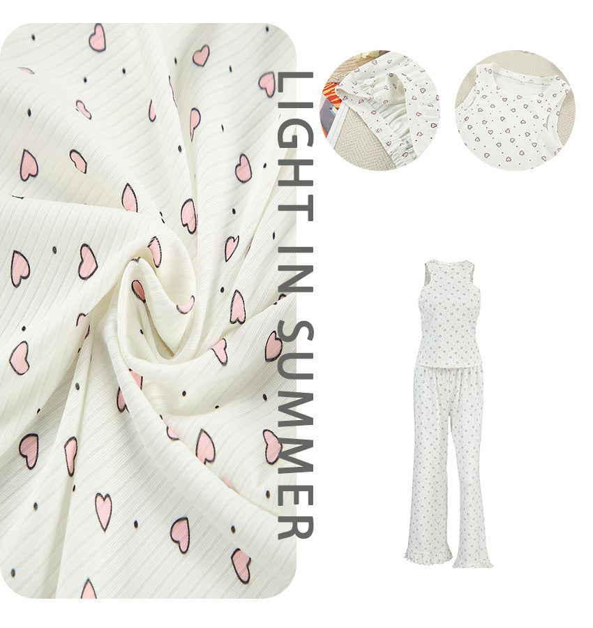 Dame elegant vest med shorts i struktureret stof Stilla