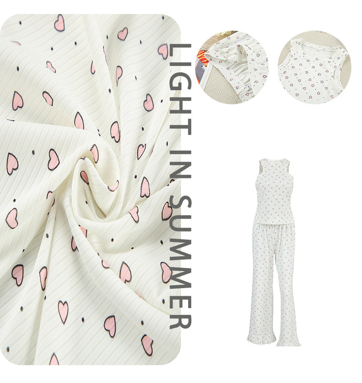 Dame elegant vest med shorts i struktureret stof Stilla