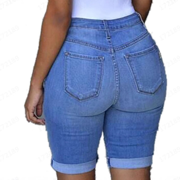 Dame Ødelagte Denim Shorts Stilla
