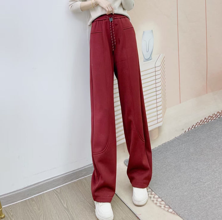 Dame Bred Sweatpants med elastisk talje Stilla