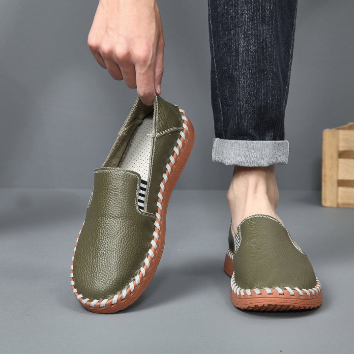 Herrer Fritids Læder Slippers Stilla