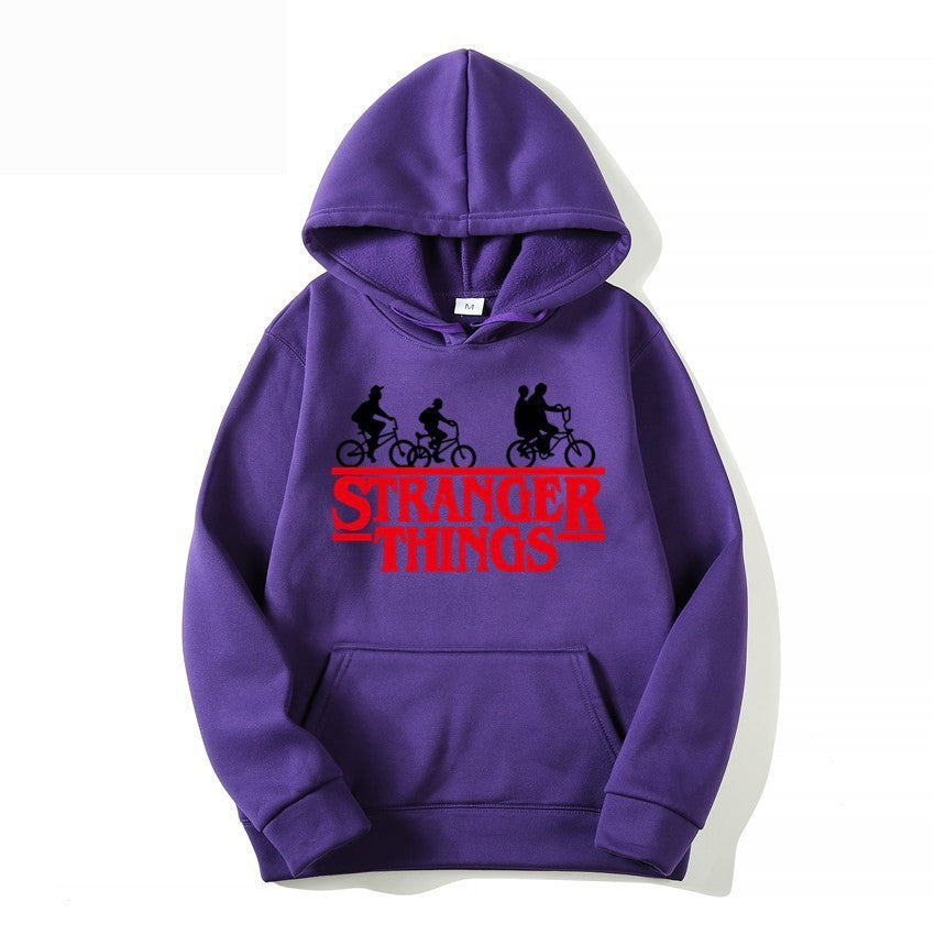 Kvinders hætte sweatshirt med kreativ Stranger Things design Skovae