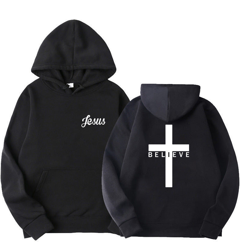 Dame hoodie med motiverende tro design og komfortabel pasform Skovae