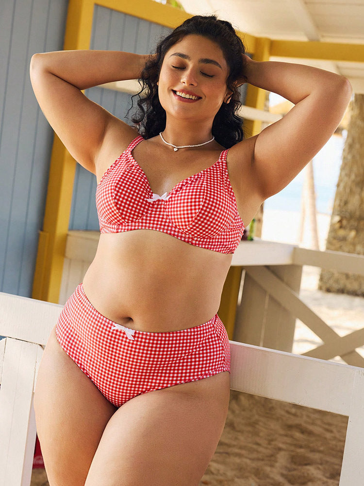 Damer Høj Talje Bikini med polstrede top Skovae