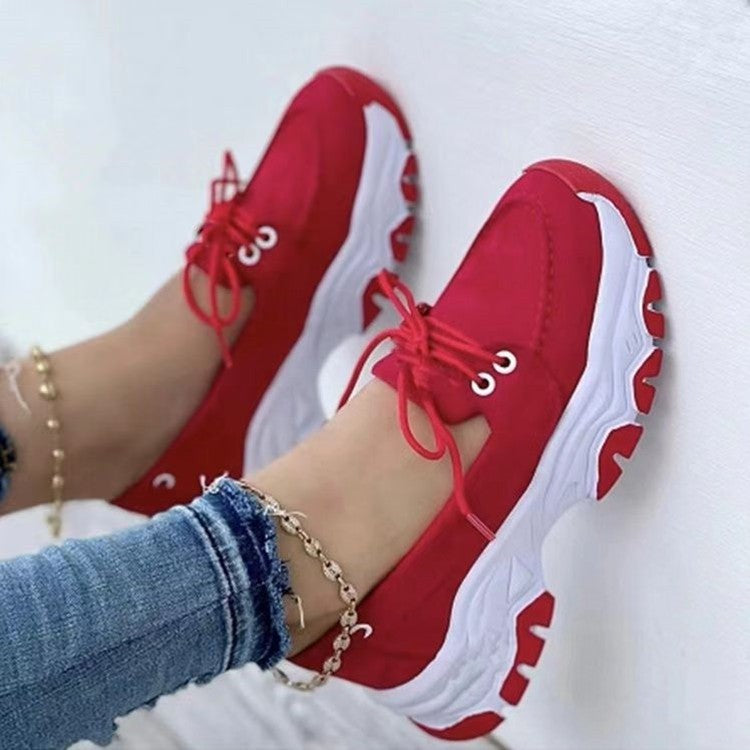 Dame Sporty Komfort-Sneakers med stabil gummisål og åndbart overmateriale Stilla