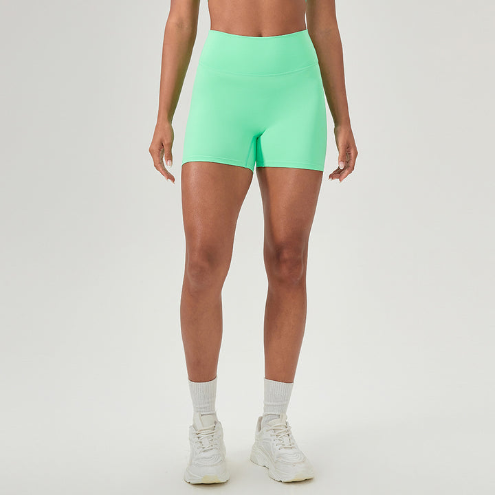 Dame højt skårede sportsshorts med elastisk talje og fugttransporterende materiale Stilla
