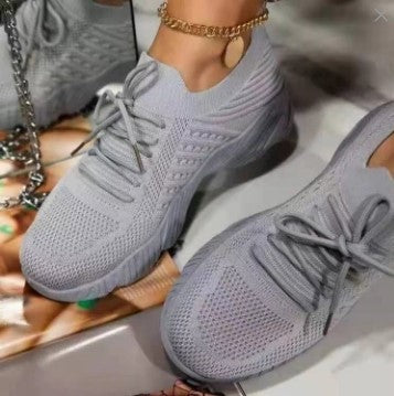 Dame Åndbare Sport-Sneakers med fleksibelt Overmateriale og skridsikker Såle Stilla