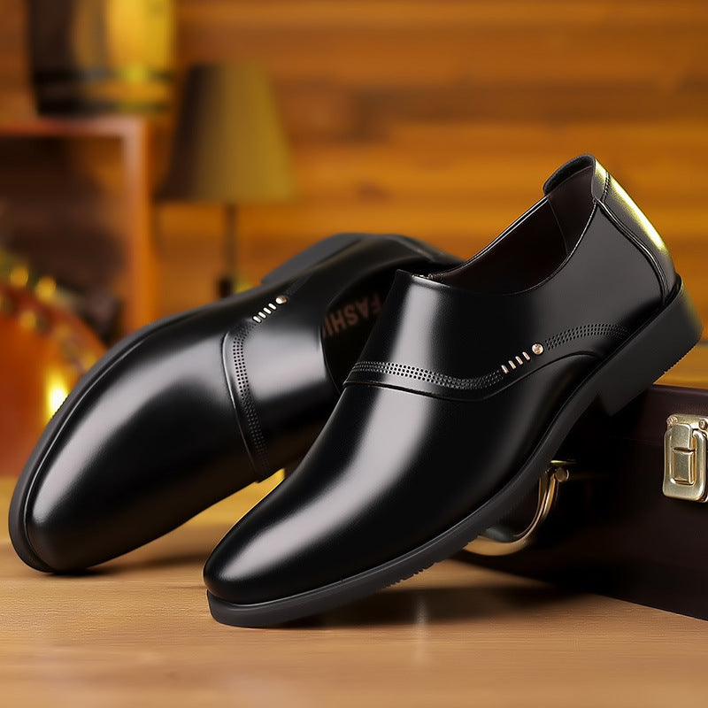 Herrer Elegante Laklæder Slipper Stilla