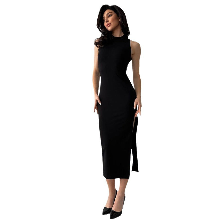 Damer Maxikjole med elegant slit og sporty snit Stilla