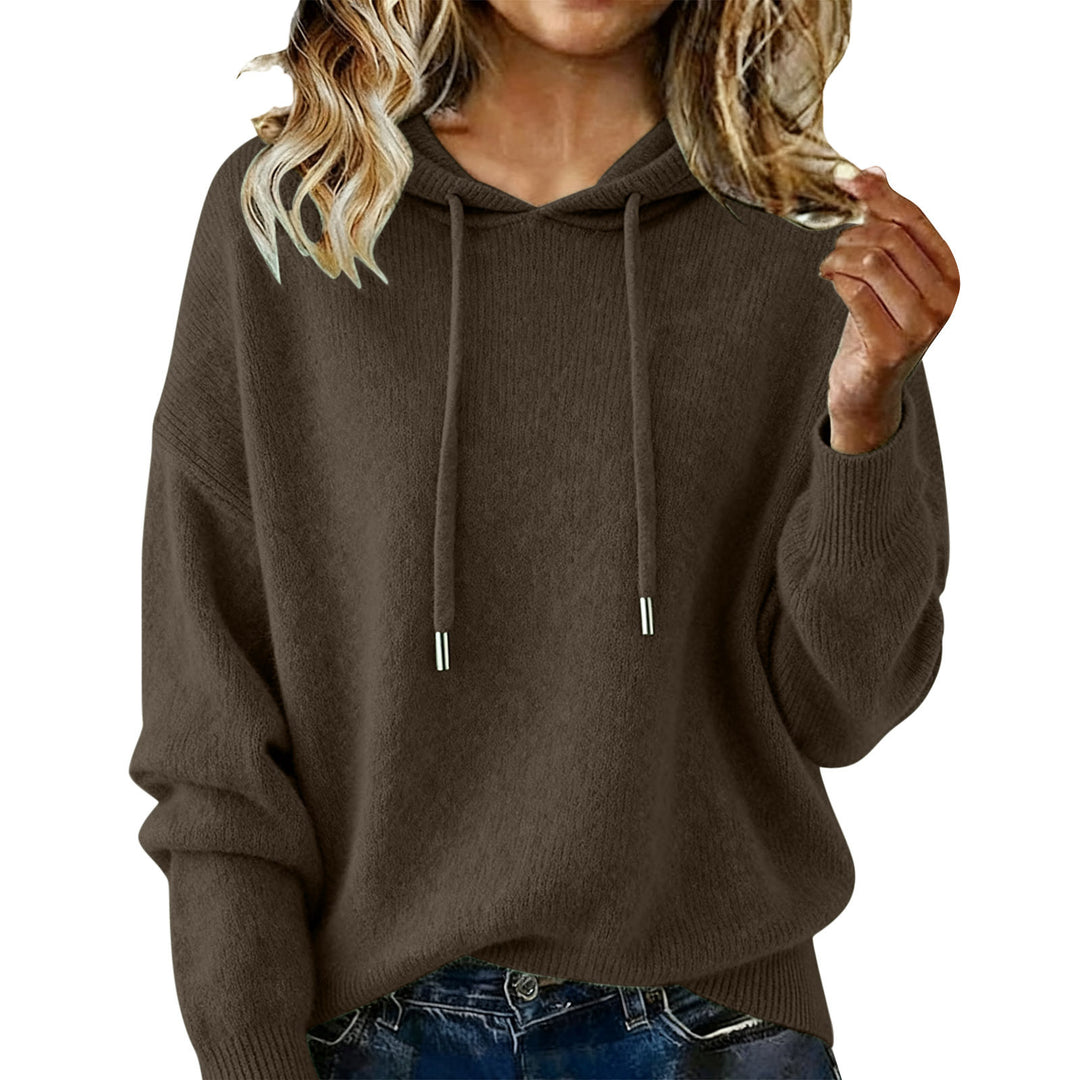 Kvinders oversized hoodie sweatshirt med tekstureret design og snoretræk Stilla