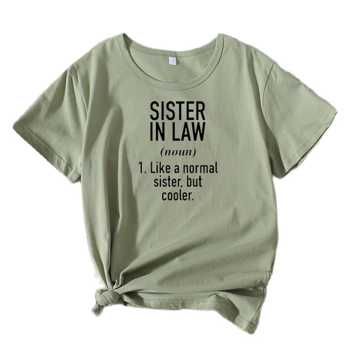 Dame Relaxed Fit Svigerdatter Grafik T-shirt Stilla