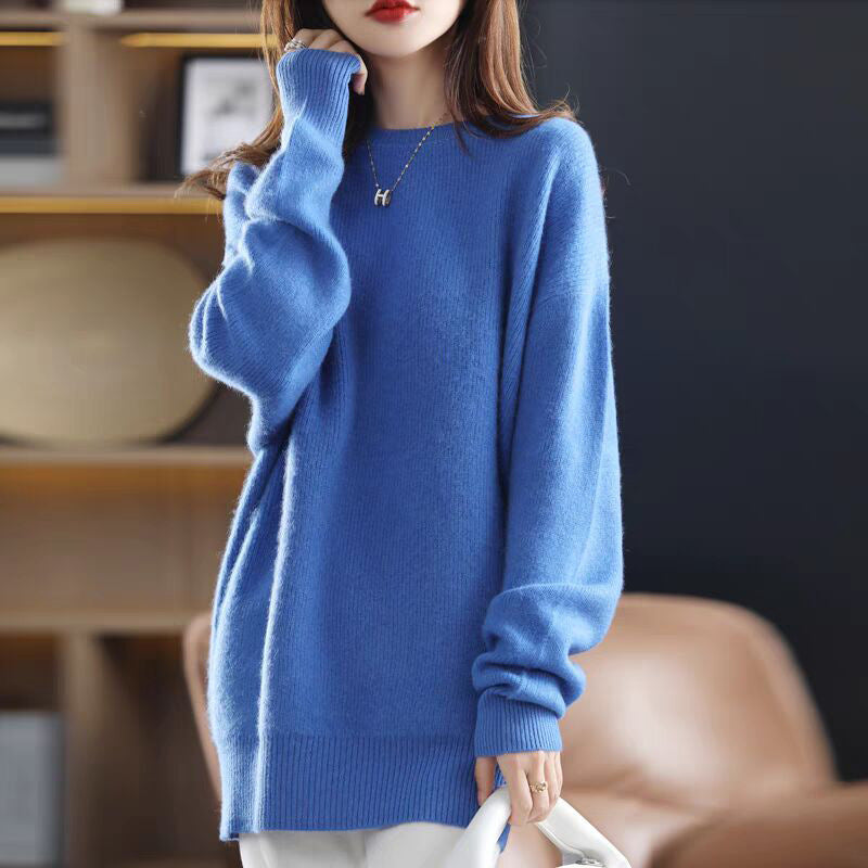 Femme Elegant Oversized Strikpullover Stilla