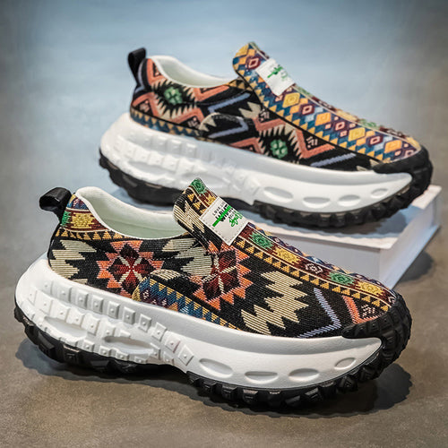 Dame Etnisk Inspirerede Slip-On Sneakers Stilla
