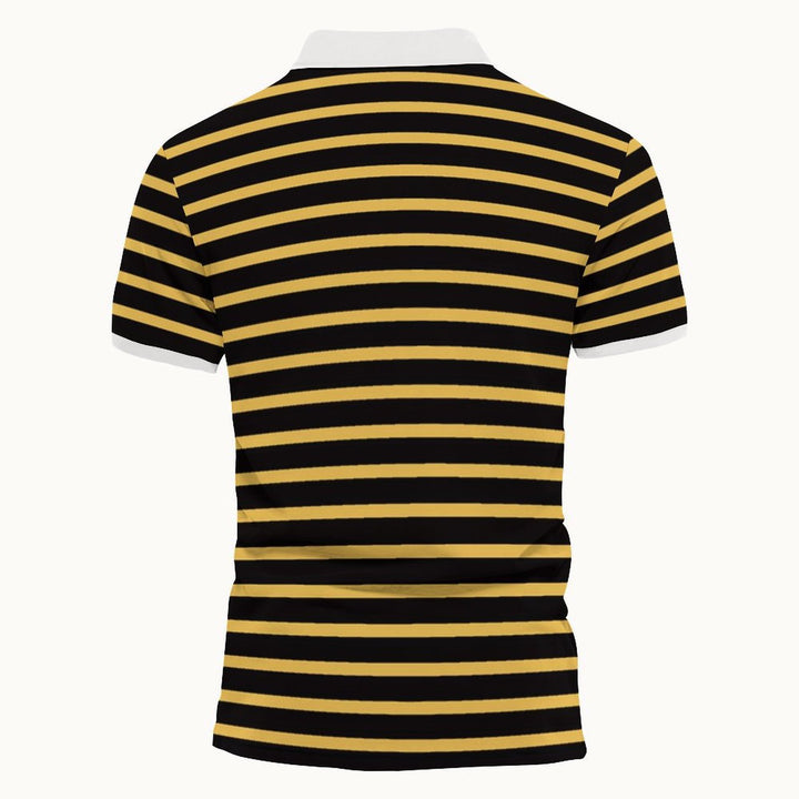 Herrer polo shirt med moderne stribedesign og høj kvalitets krave Stilla