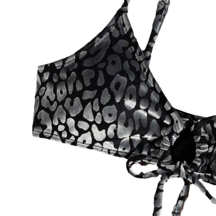 Dame Triangle-Bikini med unikke dyremønster-detaljer Skovae
