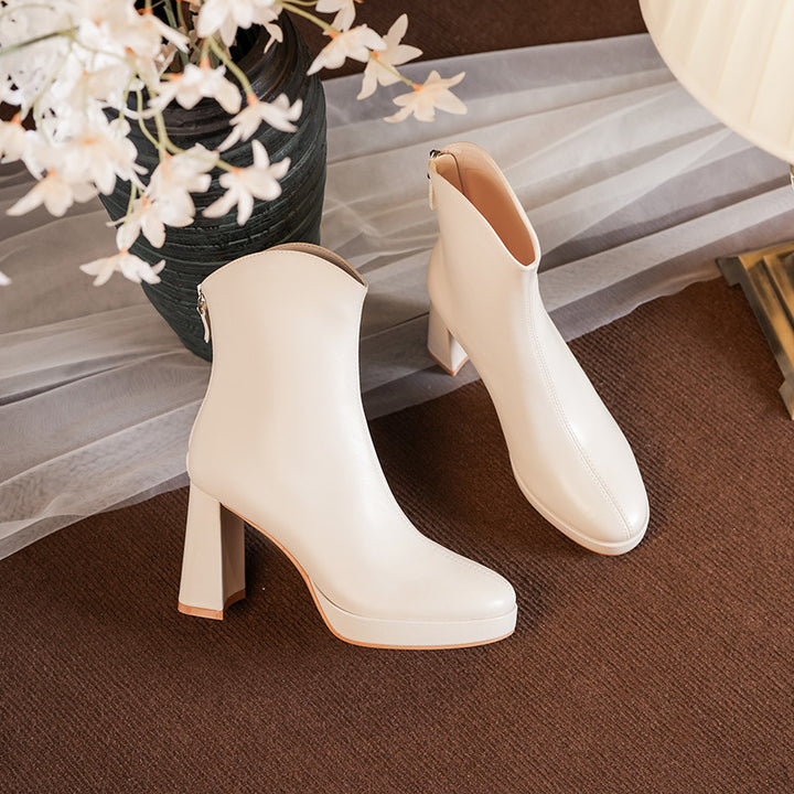 Dame stilfulde High-Heel-Ankel-Boots Stilla