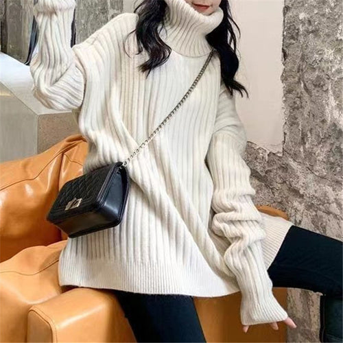 Femme Relaxed Fit Rullekrave Strikketrøje Stilla