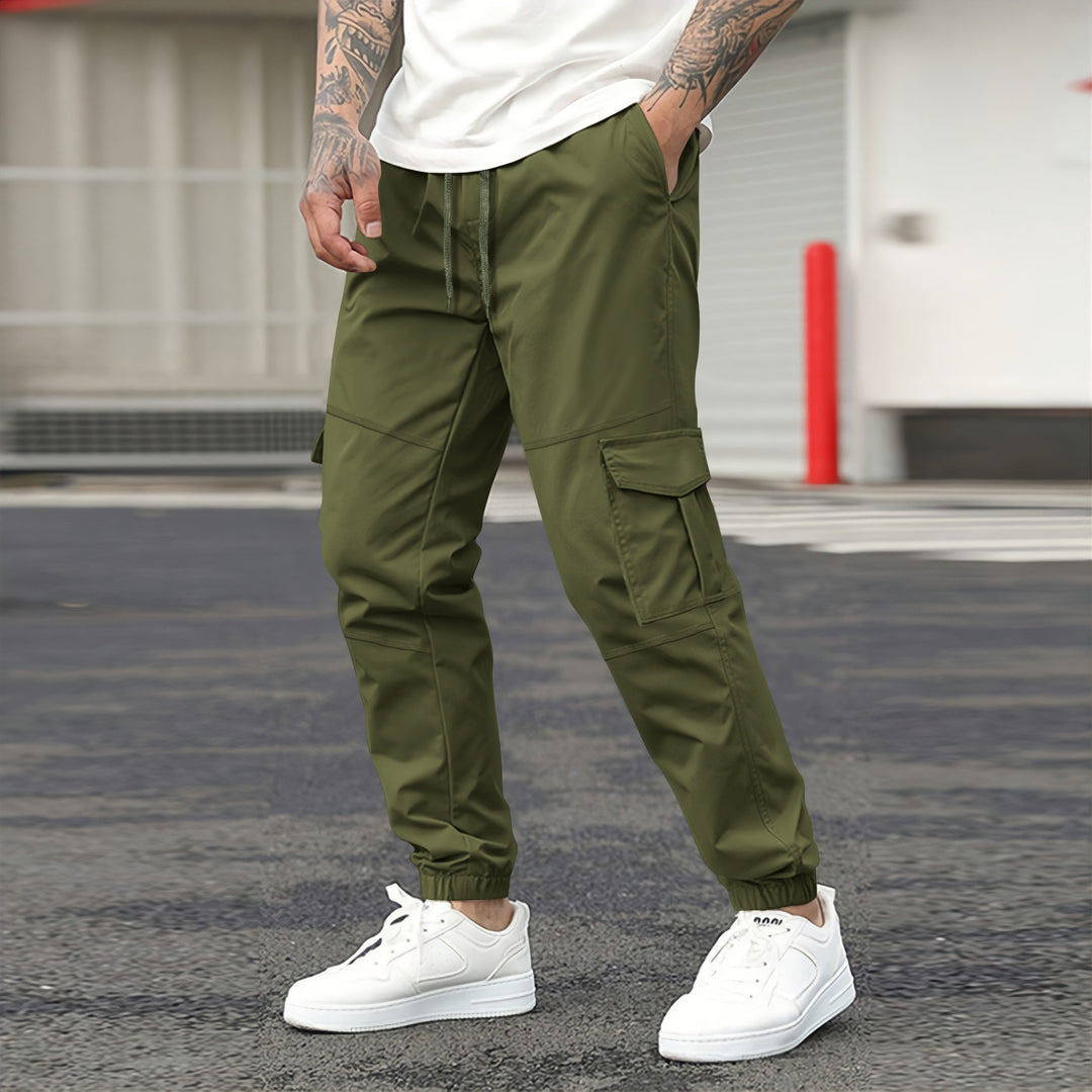 Herrer Cargo-Bukser med sidelommer og elastisk talje Stilla