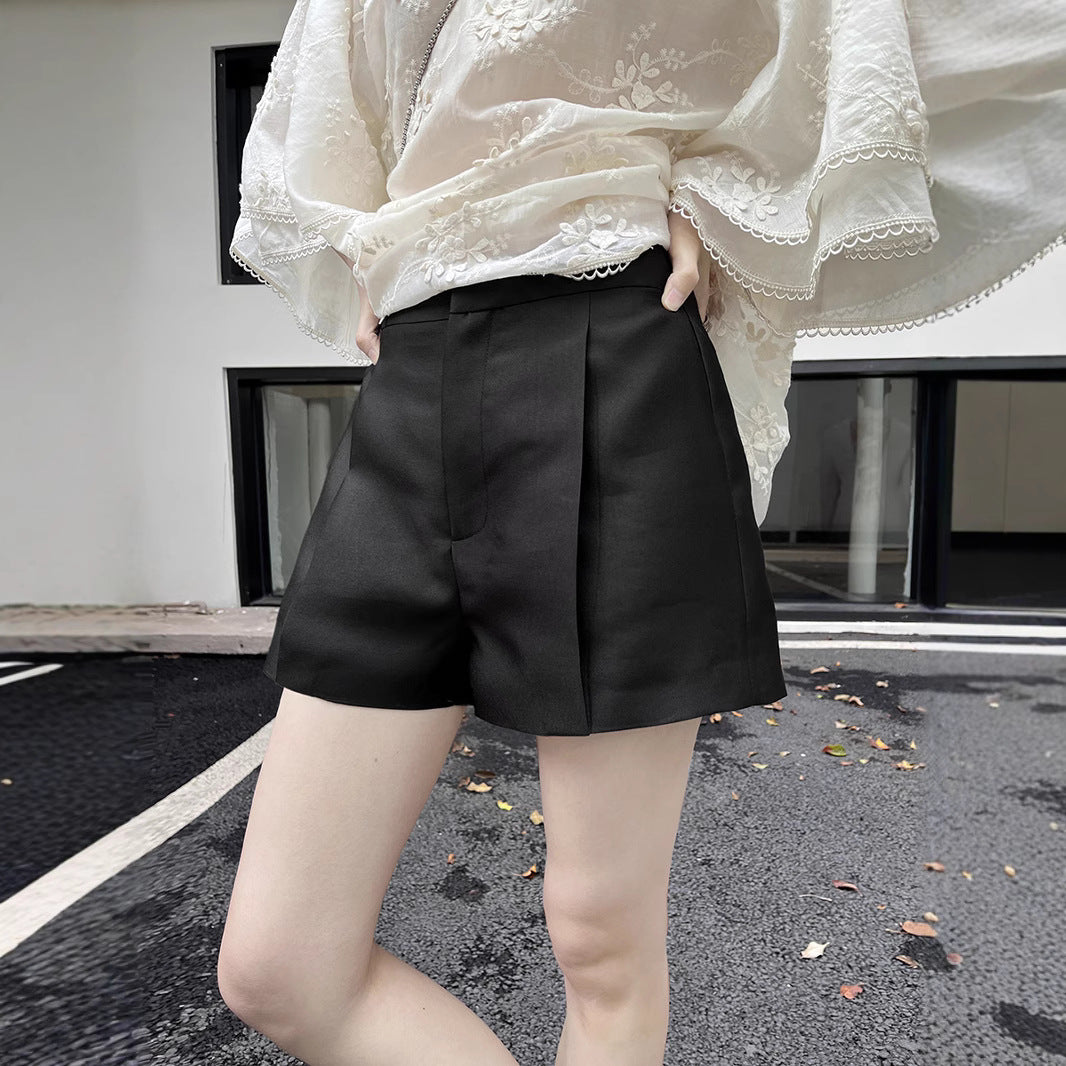 Dame Elegante High-Waist Shorts i høj kvalitet twill stof Stilla