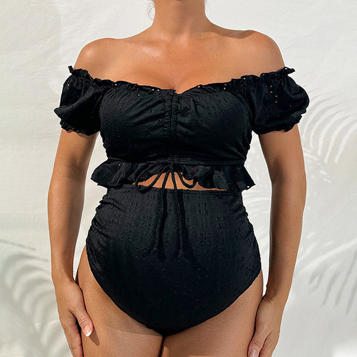 Dame graviditetsbikinisæt med moderne flæse-design Skovae