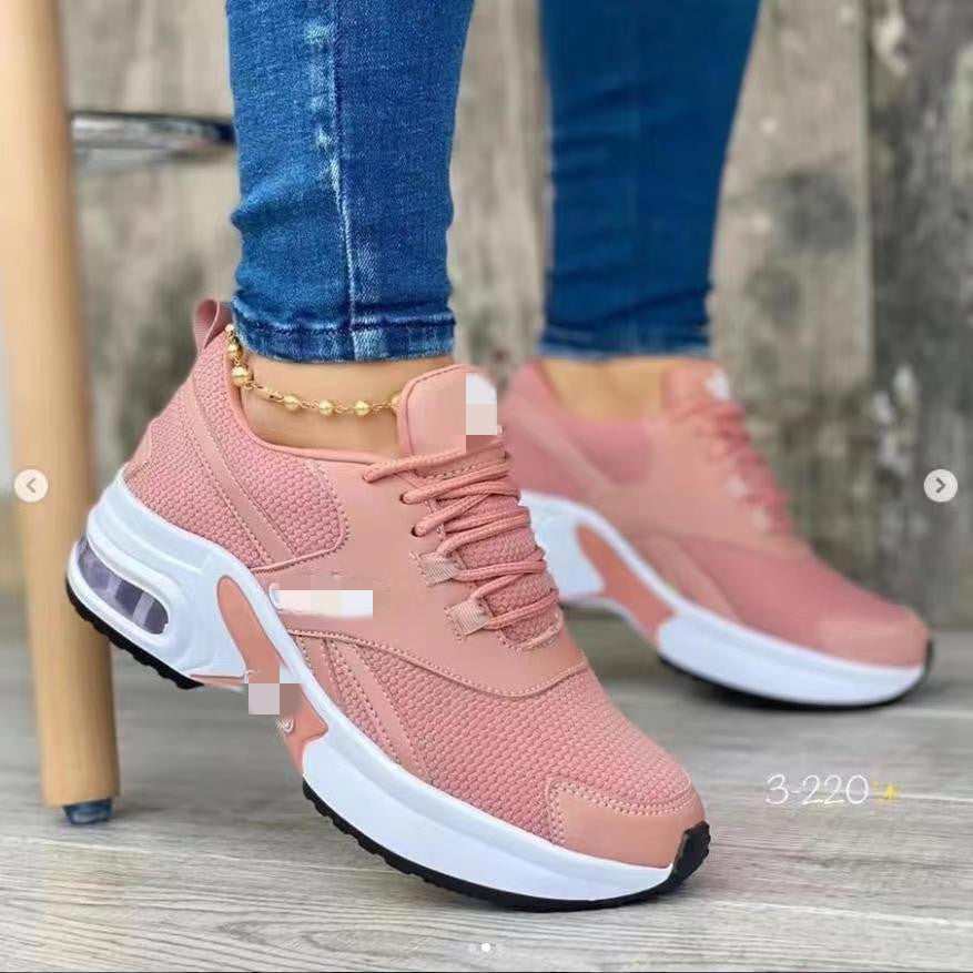 Damer sporty sneakers med støddæmpende sål og åndbart mesh-overflade Stilla