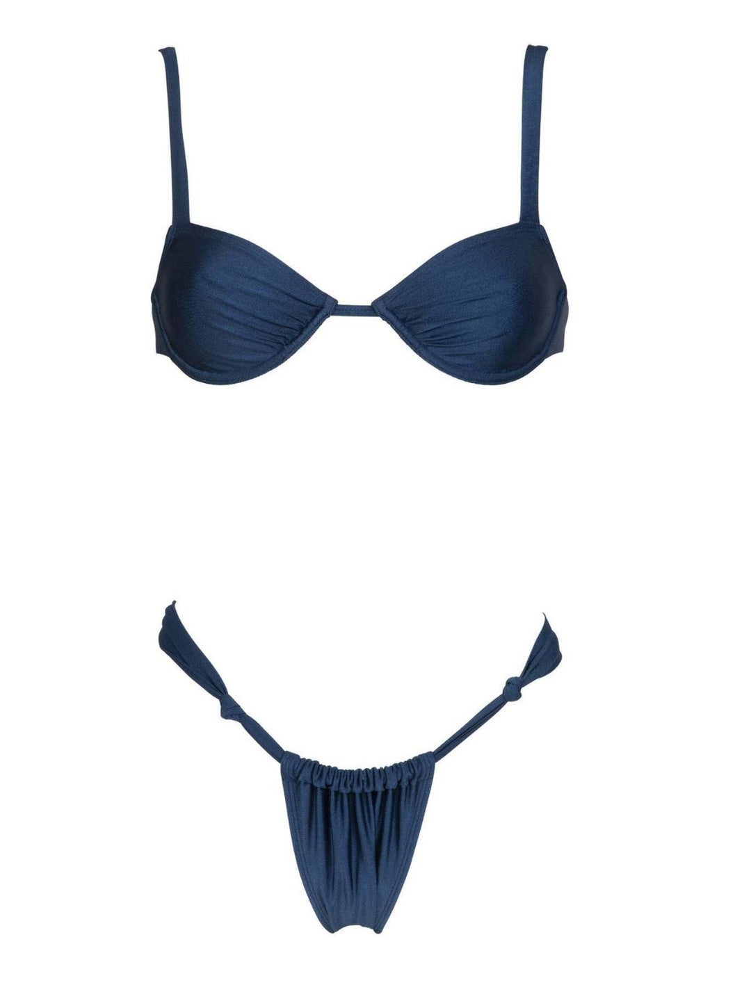Dame Bikini-sæt med polstrede skåle og raffinerede detaljer Stilla