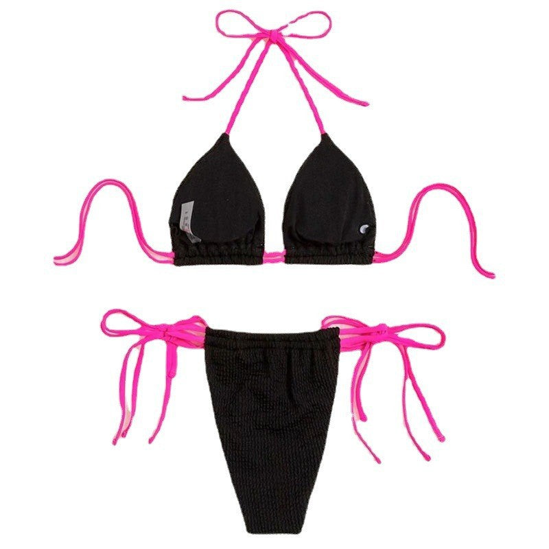 Dame Triangel-Bikini med raffinerede snøre detaljer Skovae
