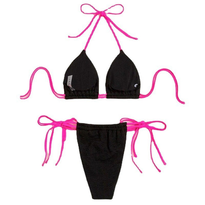 Dame Triangel-Bikini med raffinerede snøre detaljer Skovae